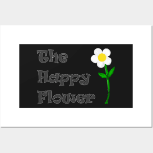 Happy Flower Positive Inspiring Motivational Posters and Art